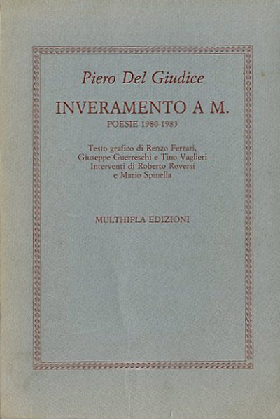 Inveramento a M. Poesie 1980-1983.