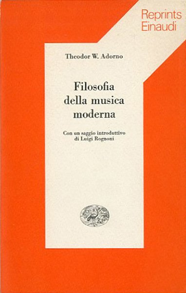 Filosofia della musica moderna.