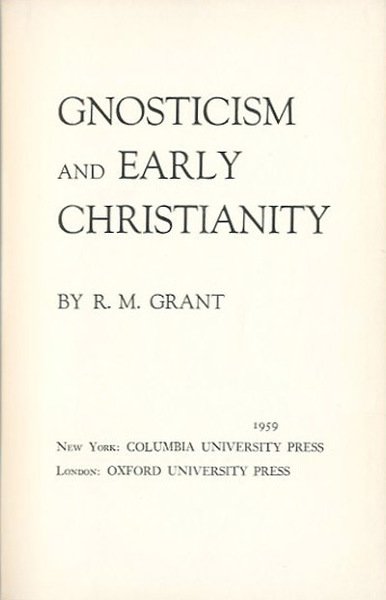 Gnosticism and early christianity.