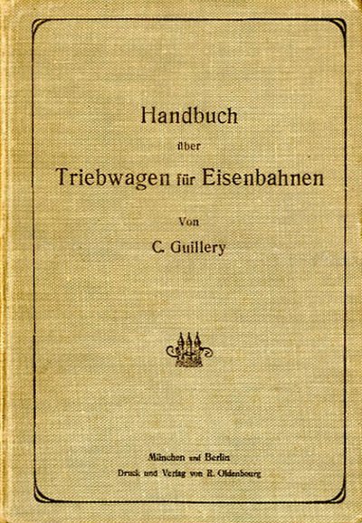 Handbuch über Triebwagen für Eisenbahnen.