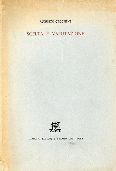 Scelta e valutazione.