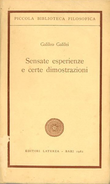 Sensate esperienze e certe dimostrazioni. Antologia.