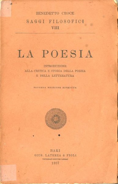 La poesia. Introduzione alla critica e storia della poesia e …