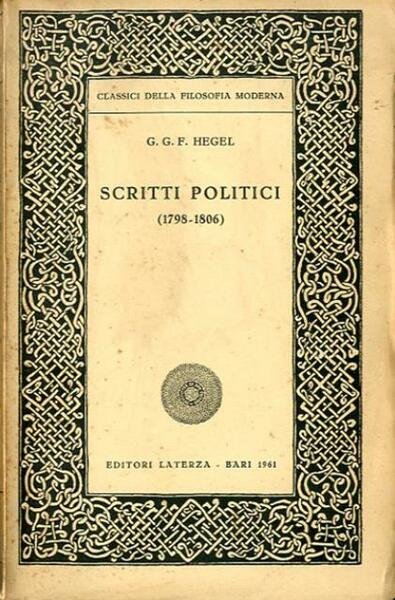 Scritti politici (1798-1806).