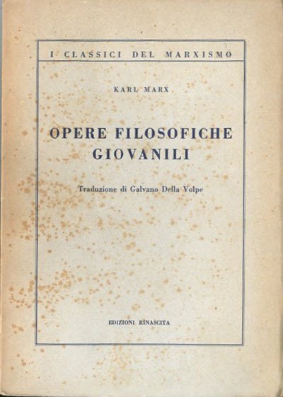 Opere filosofiche giovanili.