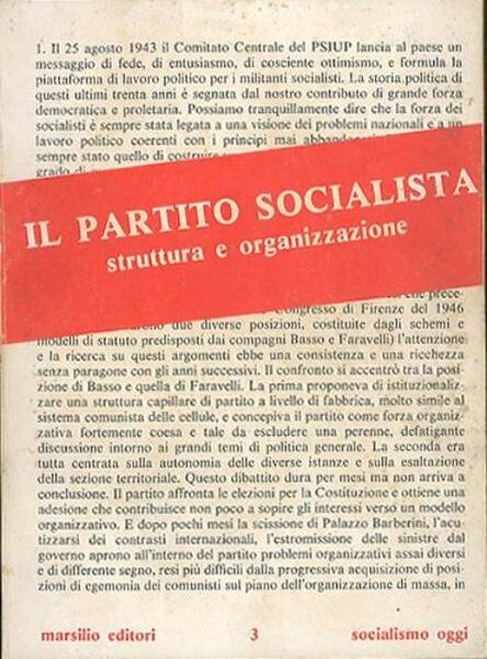 Il Partito socialista. Struttura e organizzazione. Atti della Conferenza nazionale … | Immagine Gallery 1