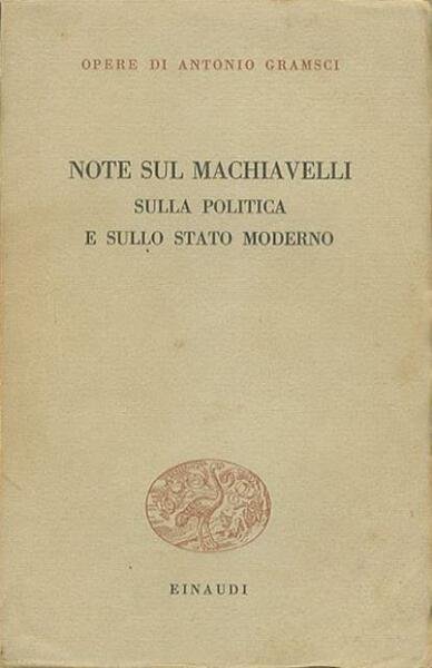 Note sul Machiavelli, sulla politica e sullo stato moderno.