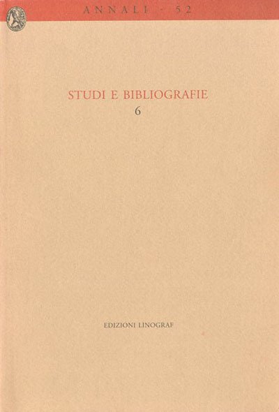 Studi e bibliografie.