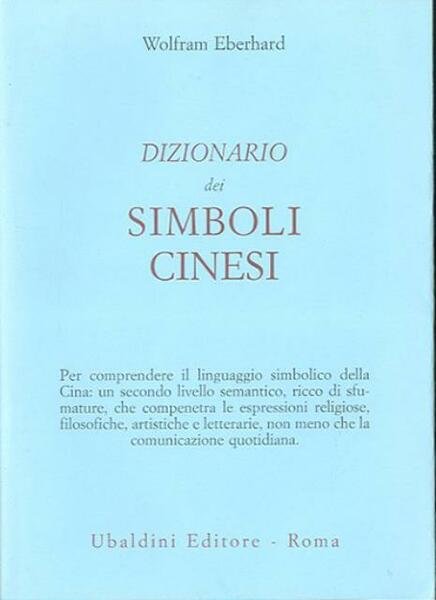 Dizionario dei simboli cinesi.