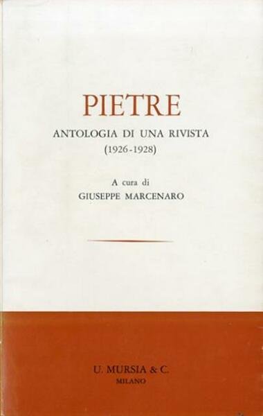 Pietre : antologia di una rivista, 1926-1928.