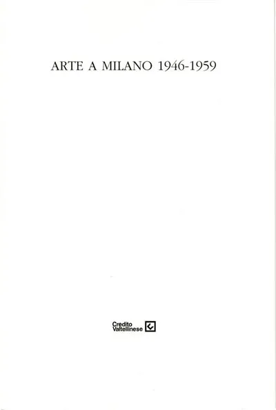 Arte a Milano 1946-1959. | Immagine principale