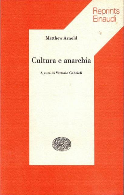 Cultura e anarchia. | Immagine principale