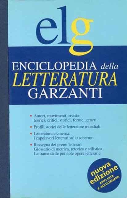 Enciclopedia della letteratura Garzanti.