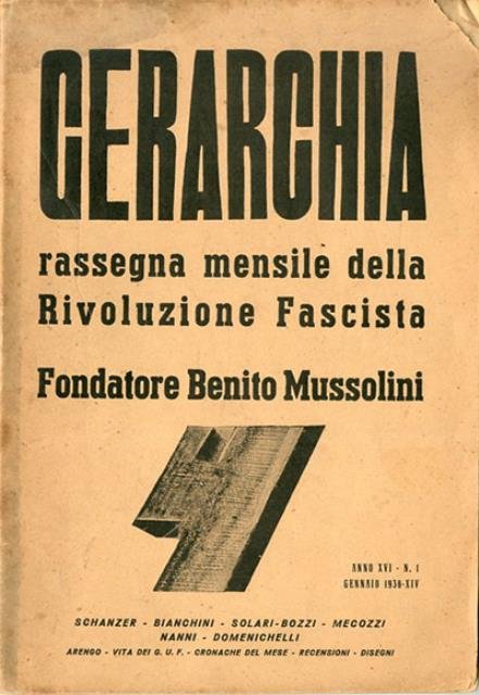 Gerarchia, a. XVI, n. 1 (gennaio 1936). Rassegna mensile della …