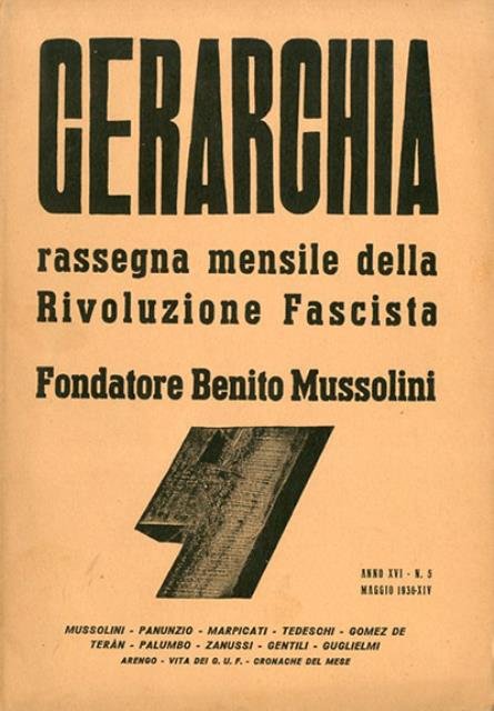 Gerarchia, a. XVI, n. 5 (maggio 1936). Rassegna mensile della …