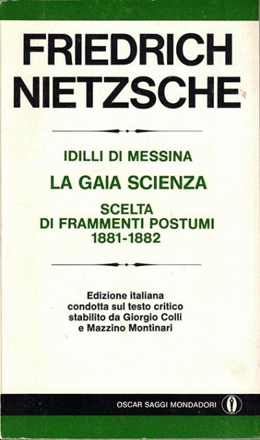 Idilli di Messina ; La gaia scienza ; Scelta di … | Immagine principale