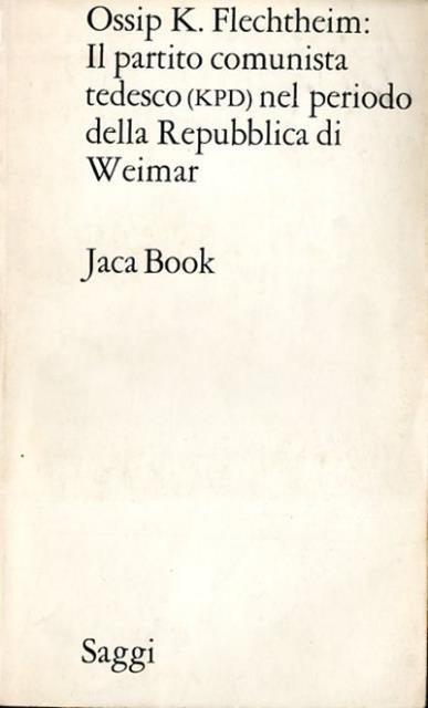 Il partito comunista tedesco (KPD) nel periodo della Repubblica di …