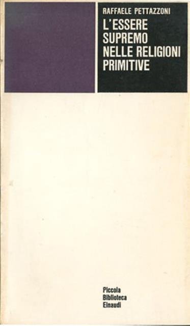 L'essere supremo nelle religioni primitive. L'onniscenza di Dio.