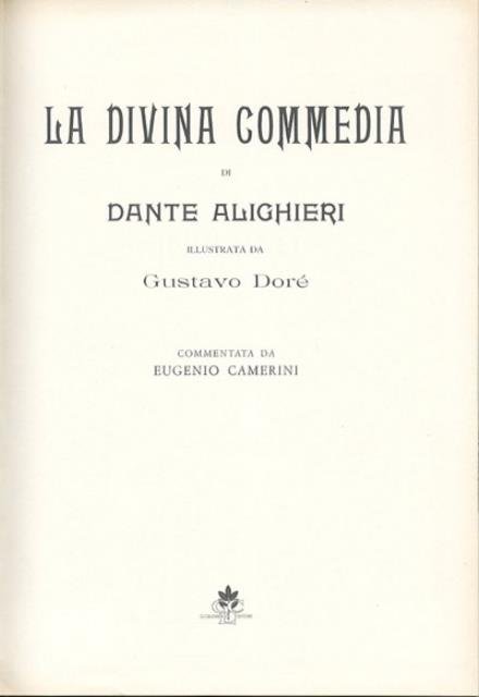 La Divina Commedia.