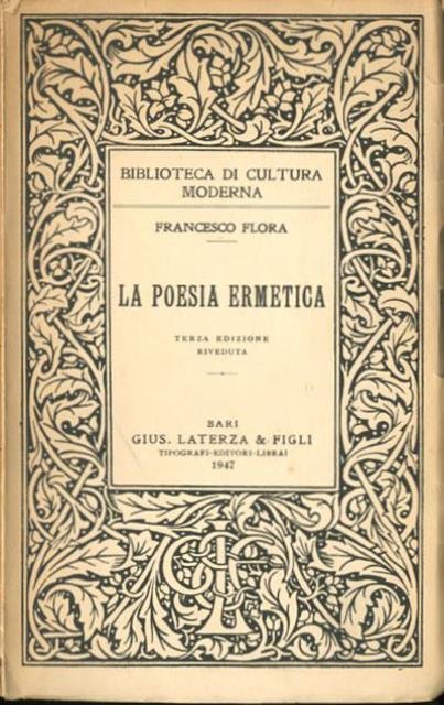 La poesia ermetica.