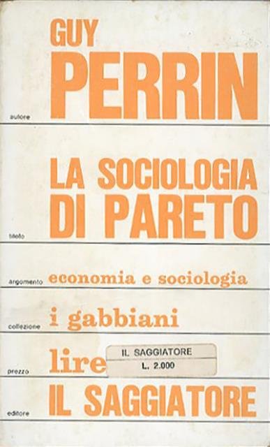 La sociologia di Pareto.