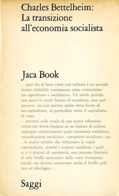 La transizione all'economia socialista.