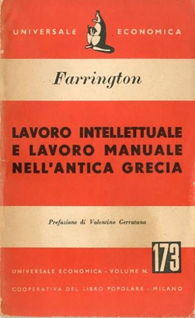 Lavoro intellettuale e lavoro manuale nell'antica Grecia.