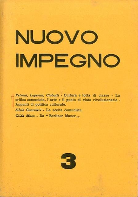 Nuovo impegno, rivista trimestrale, a. 2, n. 3 (mag.-giu. 1966).