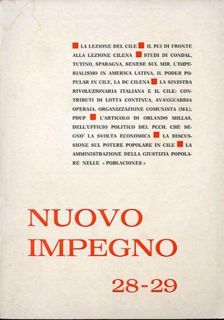 Nuovo impegno, rivista trimestrale, a. 8, n. 28-29 (dic. 1973.
