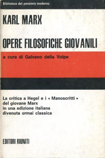 Opere filosofiche giovanili.