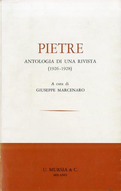 Pietre : antologia di una rivista, 1926-1928.