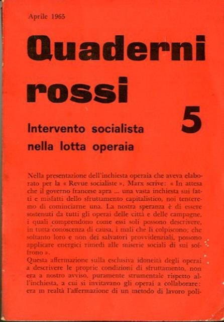 Quaderni rossi : n. 5 (1965).