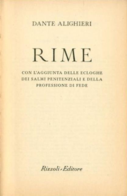 Rime. Con l'aggiunta delle Ecloghe; dei Salmi penitenziali e della …