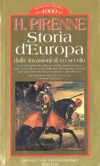 Storia d'Europa dalle invasioni al 16 secolo.