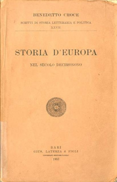 Storia d'Europa nel secolo decimonono.