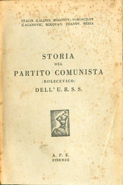 Storia del Partito comunista (bolscevico) dell'U.R.S.S.