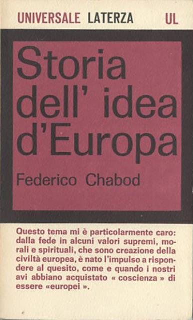 Storia dell'idea d'Europa.