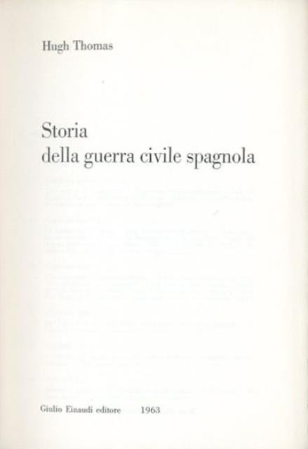 Storia della guerra civile spagnola.