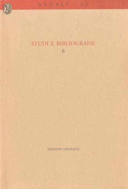 Studi e bibliografie.