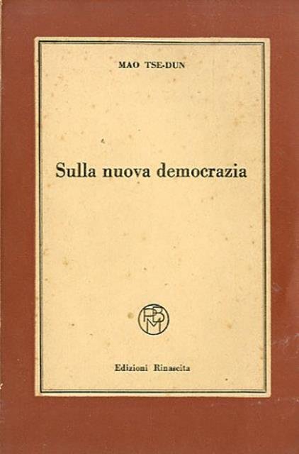 Sulla nuova democrazia.