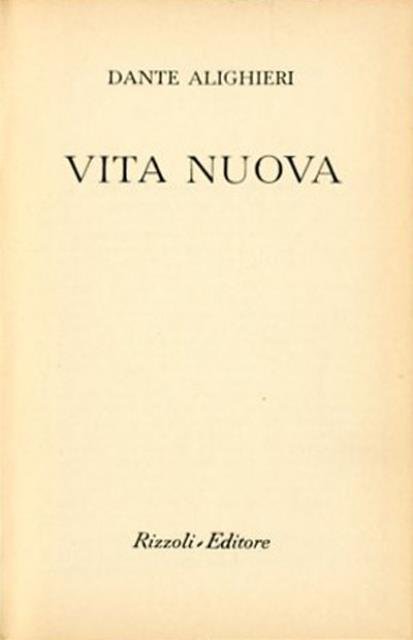 Vita nuova.
