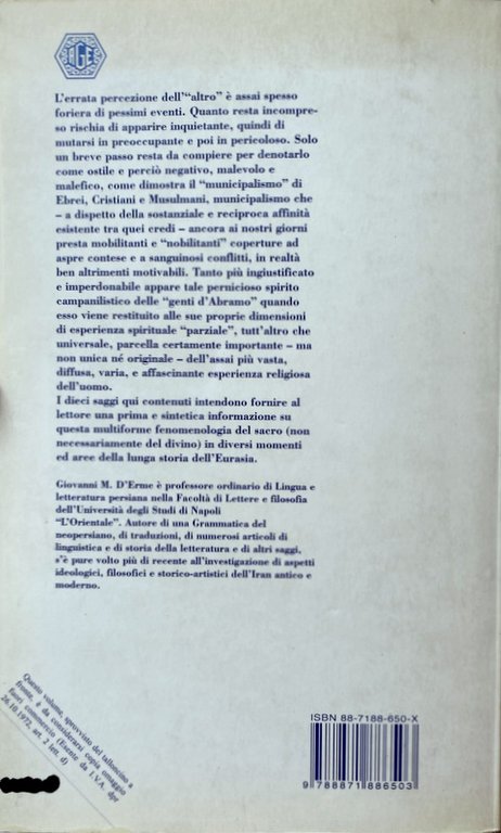 FEDI E CULTURE OLTRE IL DIO DI ABRAMO