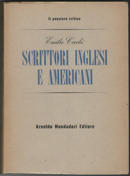 Scrittori inglesi e americani.