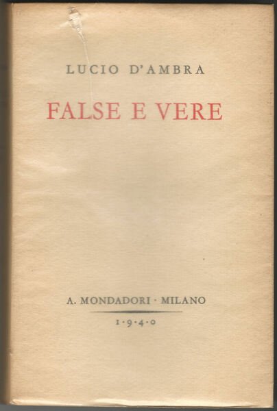 False e vere.