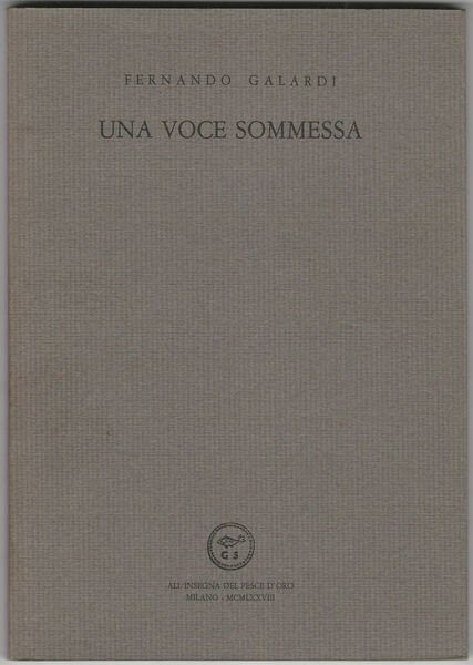 Una voce sommessa.