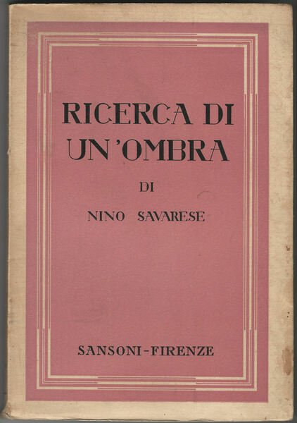 Ricerca di un'ombra.