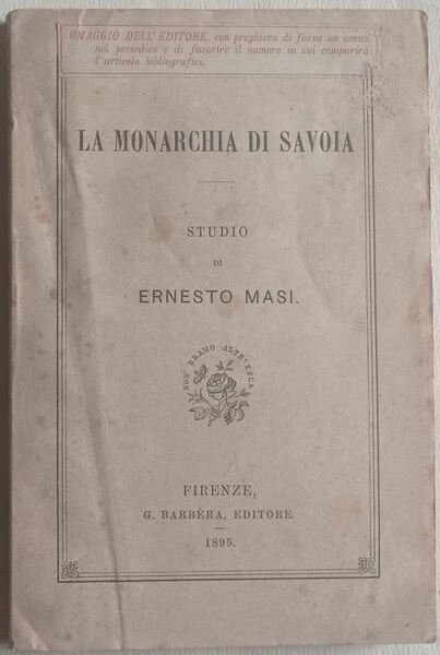 La Monarchia di Savoia.