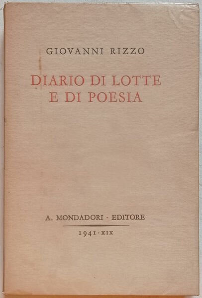 Diario di lotte e di poesia.