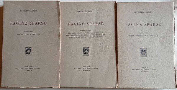 Pagine sparse.