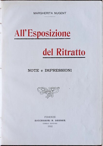 All'Esposizione del Ritratto. Note e impressioni.